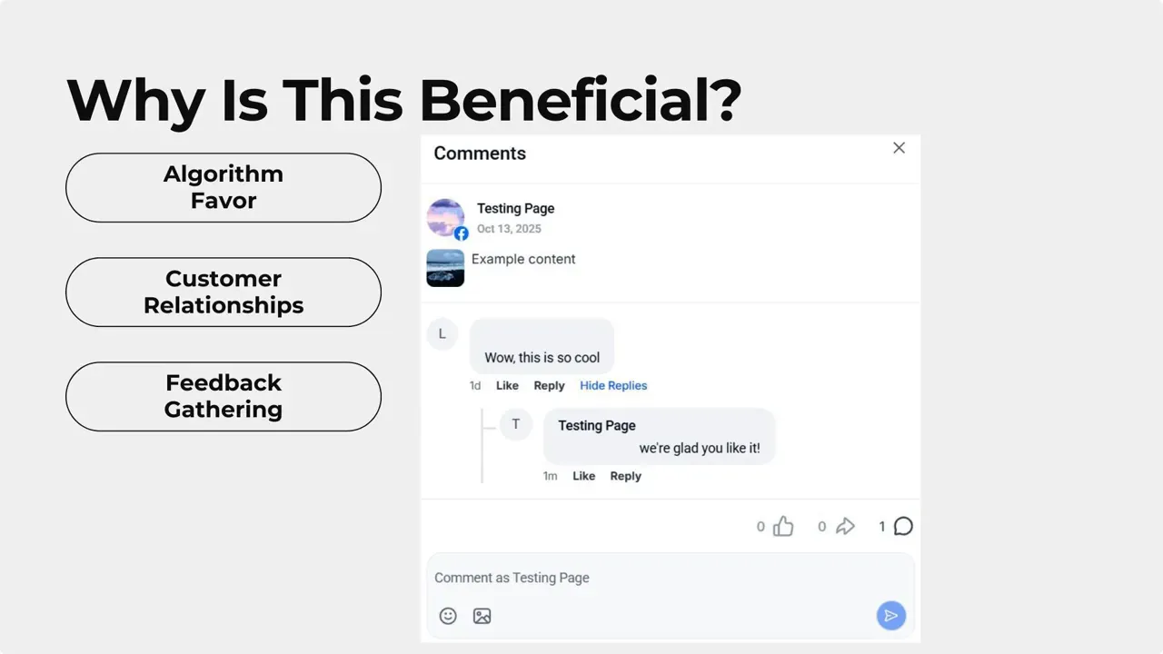 Conversation continuing to improve algorithm reach