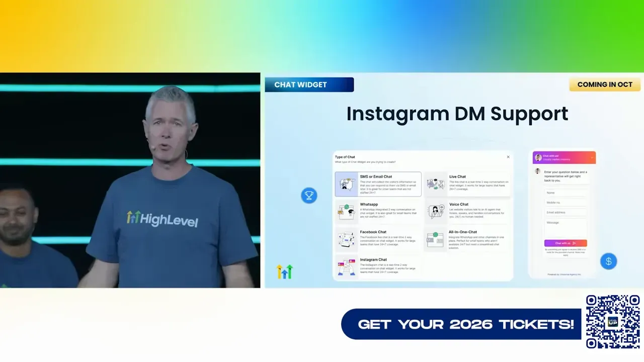 Chat widget updates with attachments and Instagram DM support
