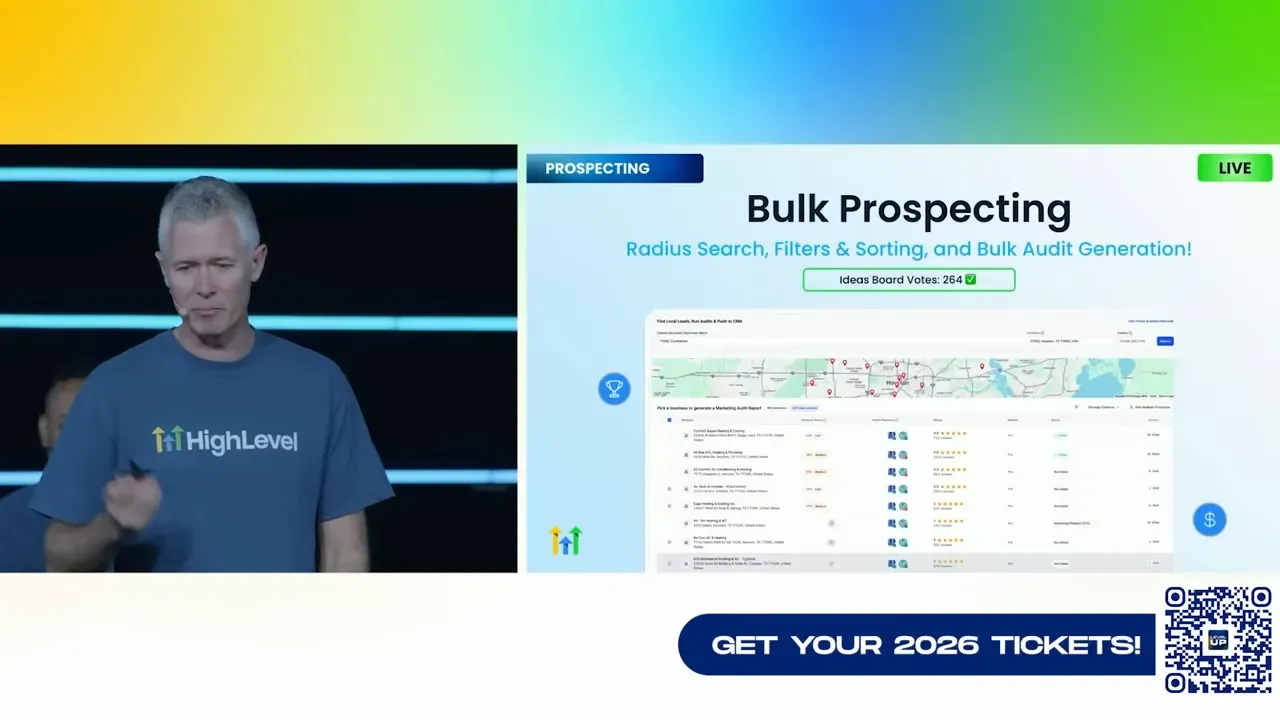 Slide showing bulk prospecting and marketing audits