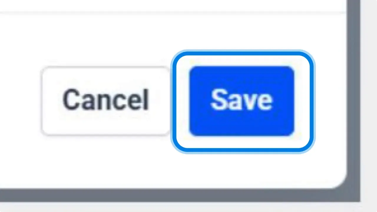 Save button to confirm connected channels