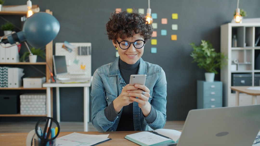 business messaging on smartphone