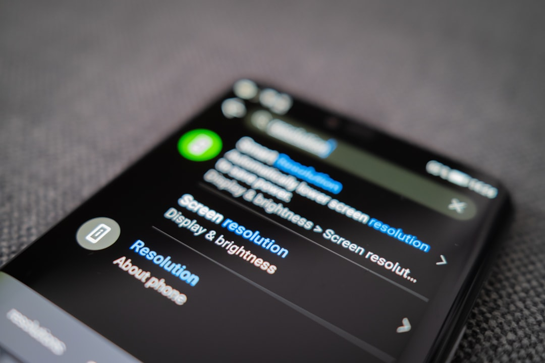 smartphone notification message
