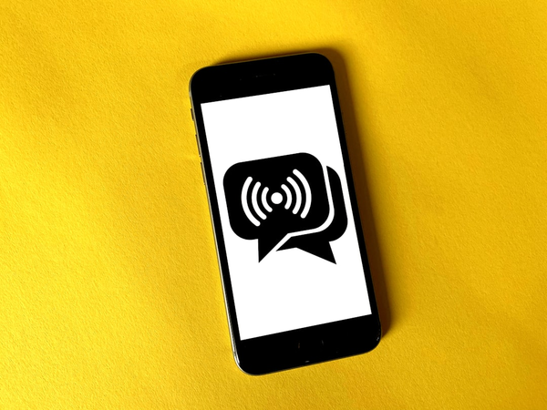 voice message on smartphone