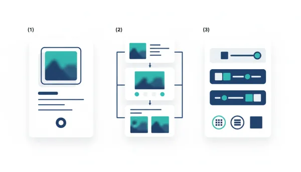 Illustration of improved image layout controls for forms and surveys in a modern HighLevel-style interface, showing highlighted image placement in responsive UI panels.
